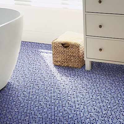 Hudson Penny Round Niagara 11-7/8" x 12-5/8" Porcelain Mosaic Tile -10 Sheets Per Case -10.5 Sq. Ft.