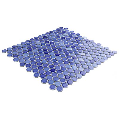 Hudson Penny Round Niagara 11-7/8" x 12-5/8" Porcelain Mosaic Tile -10 Sheets Per Case -10.5 Sq. Ft.