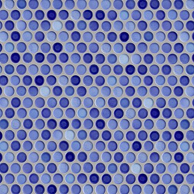 Hudson Penny Round Niagara 11-7/8" x 12-5/8" Porcelain Mosaic Tile -10 Sheets Per Case -10.5 Sq. Ft.