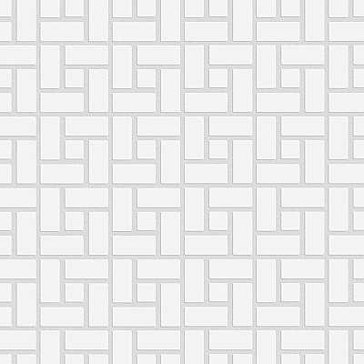 Spiral Matte Wht/Glossy Wht Dot 12-5/8" x 12-5/8" Porcelain Mosaic Tile -10 Tiles Per Case -11.3 Sq. Ft.