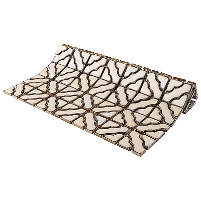 Tower Beige 12" x 12" Porcelain Mosaic Tile -10 Tiles Per Case -10.2 Sq. Ft.