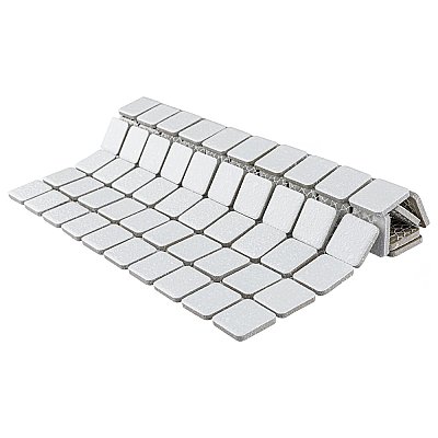 Crystalline Square White 12" x 12" Porcelain Mosaic Tile -10 Sheets Per Case -10.2 Sq. Ft.