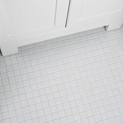 Crystalline Square White 12" x 12" Porcelain Mosaic Tile -10 Sheets Per Case -10.2 Sq. Ft.