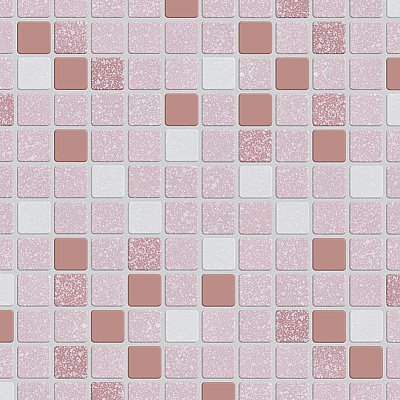 Crystalline Square Pink 12" x 12" Porcelain Mosaic Tile -10 Sheets Per Case -10.2 Sq. Ft.
