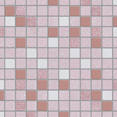 Crystalline Square Pink 12" x 12" Porcelain Mosaic Tile -10 Sheets Per Case -10.2 Sq. Ft.
