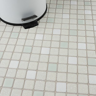 Crystalline Square Pistachio 12" x 12" Porcelain Mosaic Tile -10 Sheets Per Case -10.2 Sq. Ft.