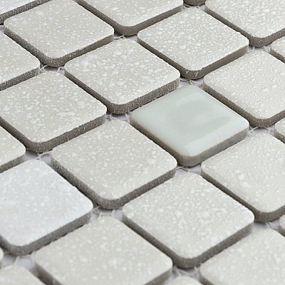Crystalline Square Pistachio 12" x 12" Porcelain Mosaic Tile -10 Sheets Per Case -10.2 Sq. Ft.