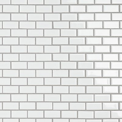 Hudson Subway White 11-3/4" x 12" Porcelain Mosaic Tile -10 Sheets Per Case -10 Sq. Ft.