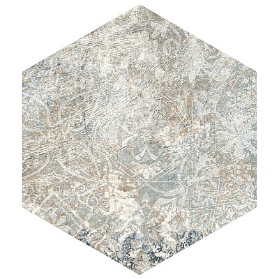 Tivoli Hex Tapestry 5-1/2" x 6-1/4" Porcelain Floor and Wall Tile - 26 Tiles Per Case - 4.94 Square Feet