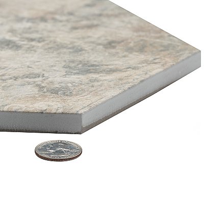 Tivoli Hex Tapestry 5-1/2" x 6-1/4" Porcelain Floor and Wall Tile - 26 Tiles Per Case - 4.94 Square Feet