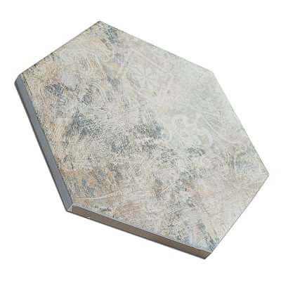 Tivoli Hex Tapestry 5-1/2" x 6-1/4" Porcelain Floor and Wall Tile - 26 Tiles Per Case - 4.94 Square Feet
