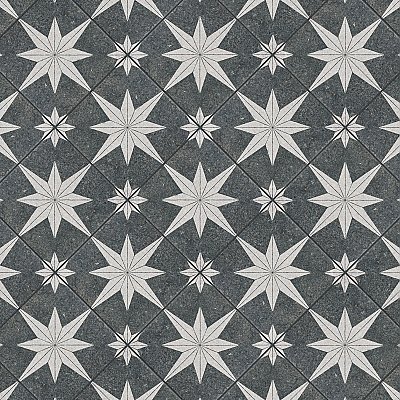 Compass Star Lava Stone 8" x 8" Porcelain Tile - Per Case of 25 Tile - 11.50 Sq. Ft. Per Case