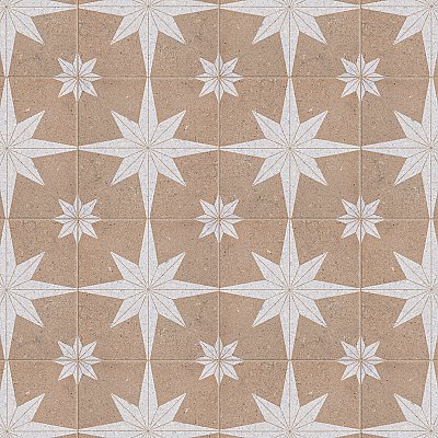 Compass Star Sand Stone 8" x 8" Porcelain Tile - Per Case of 25 Tile - 11.50 Sq. Ft. Per Case
