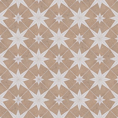 Compass Star Sand Stone 8" x 8" Porcelain Tile - Per Case of 25 Tile - 11.50 Sq. Ft. Per Case