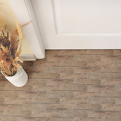 Capri Brick Terra 3" x 10" Porcelain Floor & Wall Tile -27 Tiles Per Case - 5.13 Sq. Ft.