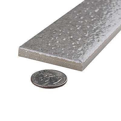 Muretto Grigio Glossy 2" x 10" Porcelain Floor & Wall Tile -69 Tiles Per Case - 10.35 Sq. Ft.