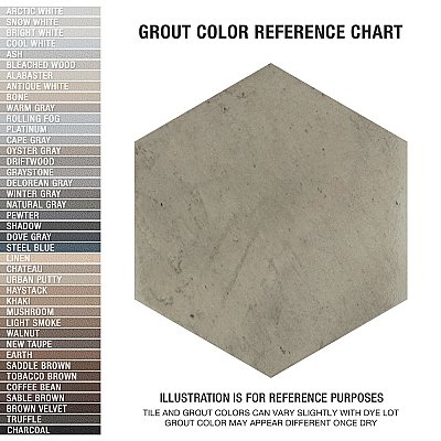 Capri Hex Fumo 7" x 8" Porcelain Floor & Wall Tile - 36 Tiles Per Case - 10.8 Sq. Ft.