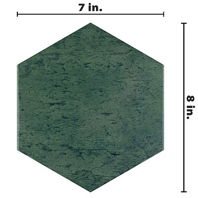 Capri Hex Oliva 7" x 8" Porcelain Floor & Wall Tile -36 Tiles Per Case - 10.8 Sq. Ft.