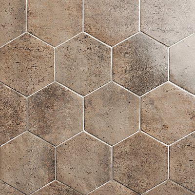 Capri Hex Terra 7" x 8" Porcelain Floor & Wall Tile -36 Tiles Per Case - 10.8 Sq. Ft.