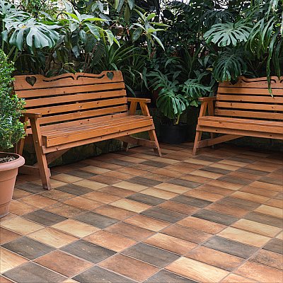 Tech Land Fire 8-3/4" x 13" Porcelain Floor & Wall Tile - 11 Tiles Per Case - 8.91 Sq. Ft.