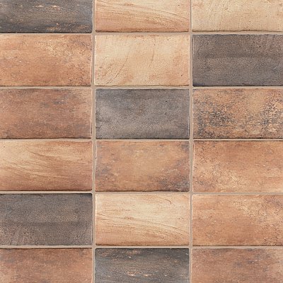 Tech Land Fire 8-3/4" x 13" Porcelain Floor & Wall Tile - 11 Tiles Per Case - 8.91 Sq. Ft.