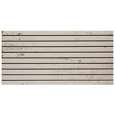 Retro Strata Blanc 6-7/8" x 14" Porcelain Floor and Wall Tile - 16 Tiles Per Case - 11.2 Square Feet
