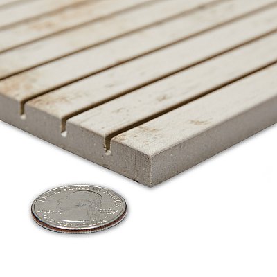 Retro Strata Blanc 6-7/8" x 14" Porcelain Floor and Wall Tile - 16 Tiles Per Case - 11.2 Square Feet