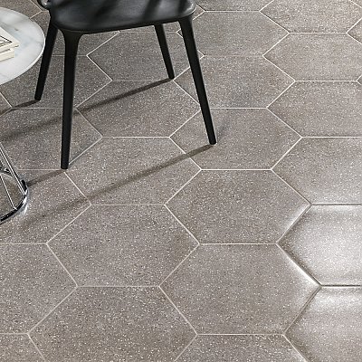 Palazzo Hex Nuvola 14-1/8" x 16-1/4" Porcelain Floor & Wall Tile - 9 Tiles Per Case - 11.07 Sq. Ft.