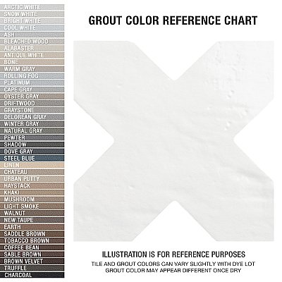 Argile Cross Bianco 7" x 7" Porcelain Floor and Wall Tile - 1 Tiles Per Case - 0.3 Square Feet