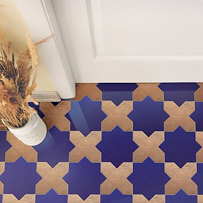 Argile Cross Cotto 7" x 7" Porcelain Floor and Wall Tile - 1 Tiles Per Case - 0.3 Square Feet