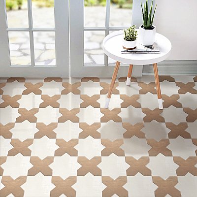 Argile Cross Cotto 7" x 7" Porcelain Floor and Wall Tile - 1 Tiles Per Case - 0.3 Square Feet