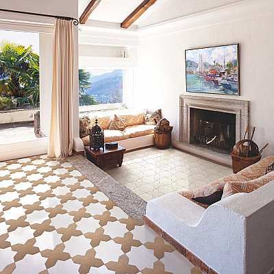 Argile Cross Cotto 7" x 7" Porcelain Floor and Wall Tile - 1 Tiles Per Case - 0.3 Square Feet