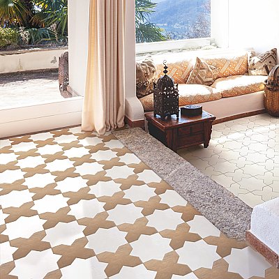 Argile Cross Cotto 7" x 7" Porcelain Floor and Wall Tile - 1 Tiles Per Case - 0.3 Square Feet