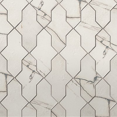 Luca Marine 3-1/8" x 12-3/8" Ceramic Wall Tile - 25 Tiles Per Case - 7.0 Square Feet