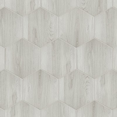 Natura Hex White 14-1/8" x 16-1/4" Porcelain Floor & Wall Tile -9 Tiles Per Case - 11.07 Sq. Ft.