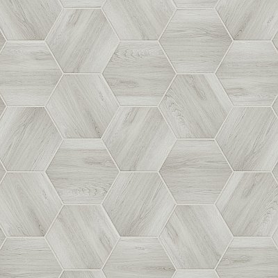 Natura Hex White 14-1/8" x 16-1/4" Porcelain Floor & Wall Tile -9 Tiles Per Case - 11.07 Sq. Ft.