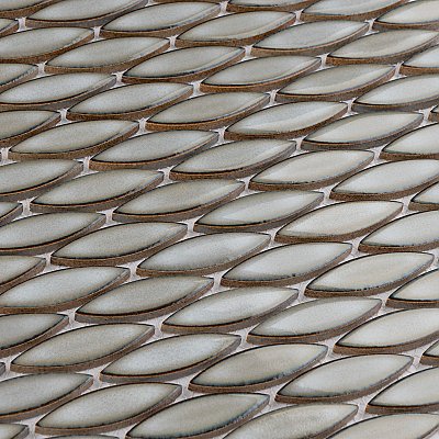 Pescado Linen Grey 12"x 12-1/2" Porcelain Tile - Per Case of 5 Sheets - 5.30 Sq. Ft.