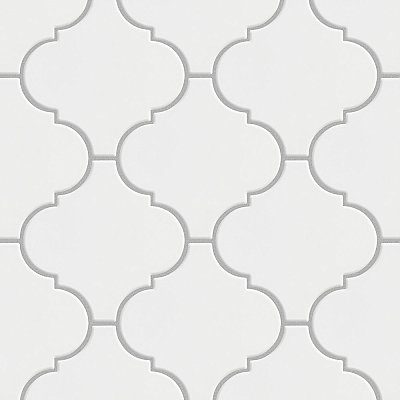 Provenzale Lantern White 7-7/8" x 7-7/8" Porcelain Floor & Wall Tile - 24 Tiles Per Case - 6.24 Sq. Ft.