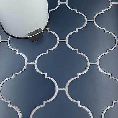 Provenzale Lantern Dark Bleu 8" x 8" Porcelain Floor & Wall Tile - 24 Tiles Per Case - 6.24 Sq. Ft.