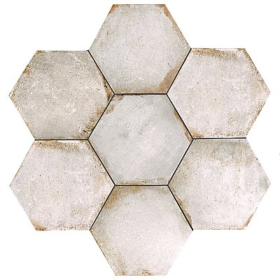 D'Anticatto Hex Bianco 11" x 12-5/8" Porcelain Tile - Per Case of 15 - 11.22 Square Feet