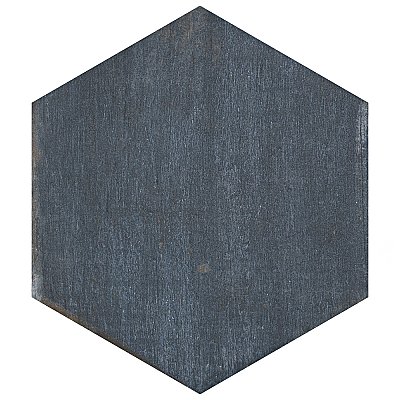 Retro Mini Hex Blue 7" x 8" Porcelain Floor & Wall Tile - Sold Per Case of 36 - 11.16 Sq. Ft.