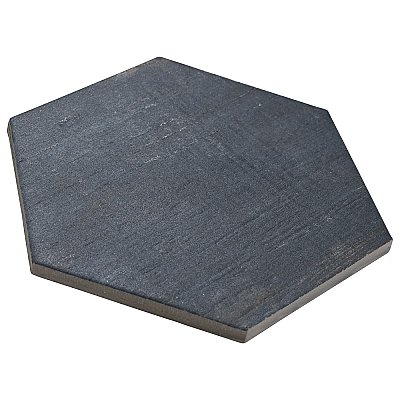 Retro Mini Hex Blue 7" x 8" Porcelain Floor & Wall Tile - Sold Per Case of 36 - 11.16 Sq. Ft.