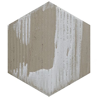 Retro Mini Hex Blue 7" x 8" Porcelain Floor & Wall Tile - Sold Per Case of 36 - 11.16 Sq. Ft.