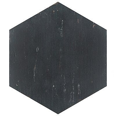 Retro Hex Nero 14-1/8" x 16-1/4" Porcelain Tile - Sold Per Case of 9 - 11.05  Square Feet
