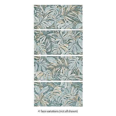 Parete Tropici Blue 23-1/2" x 47" Porcelain Floor and Wall Tile - 3 Tiles Per Case - 23.1 Square Feet