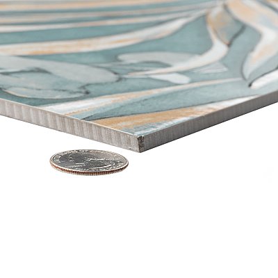 Parete Tropici Blue 23-1/2" x 47" Porcelain Floor and Wall Tile - 3 Tiles Per Case - 23.1 Square Feet