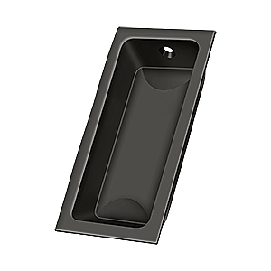 Solid Brass Rectangle Pocket or Sliding Door or Window Flush Pull - 3-5/8" - Many Finishes Available