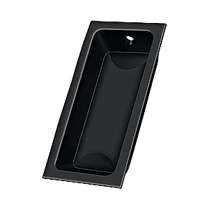 Solid Brass Rectangle Pocket or Sliding Door or Window Flush Pull - 3-5/8" - Many Finishes Available