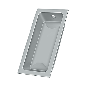 Solid Brass Rectangle Pocket or Sliding Door or Window Flush Pull - 3-5/8" - Many Finishes Available