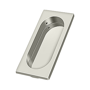 Solid Brass Flush Pull for Sliding or Pocket Doors or Windows - 3-7/8" - Multiple Finishes
